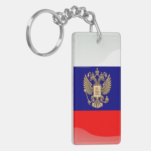 Russische vlag sleutelhanger (Voorkant Links)