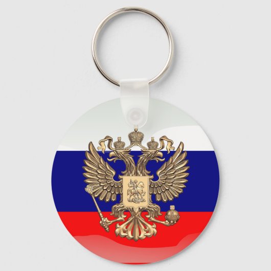 Russische vlag sleutelhanger (Voorkant)