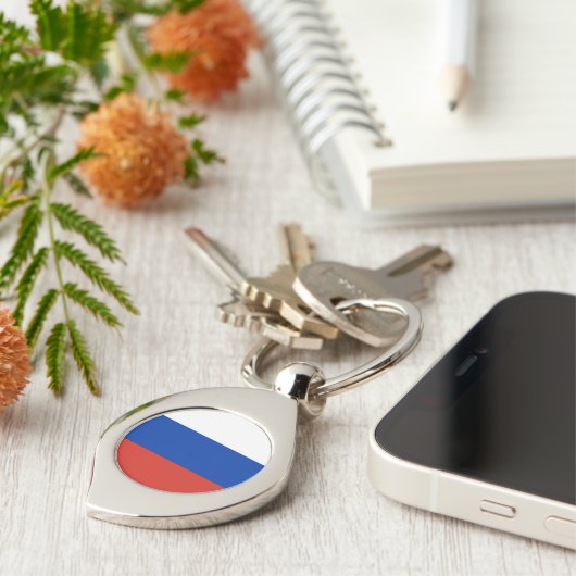 Russische vlag sleutelhanger (Zijkant)