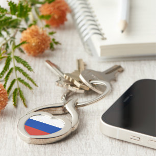 Russische vlag sleutelhanger
