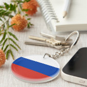 Russische vlag sleutelhanger (Voorkant Rechts)