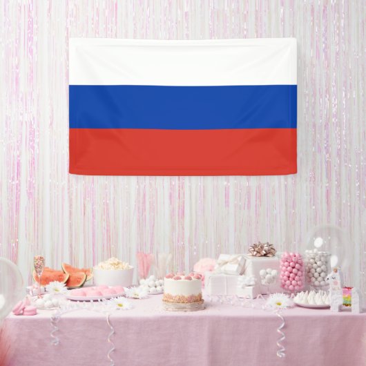 Russische vlag spandoek (Feest)