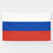 Russische vlag spandoek (Horizontaal)