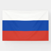 Russische vlag spandoek (Horizontaal)