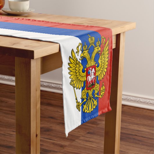 Russische vlag & Sports fan house decor / Rusland  Korte Tafelloper (Voorbeeld)