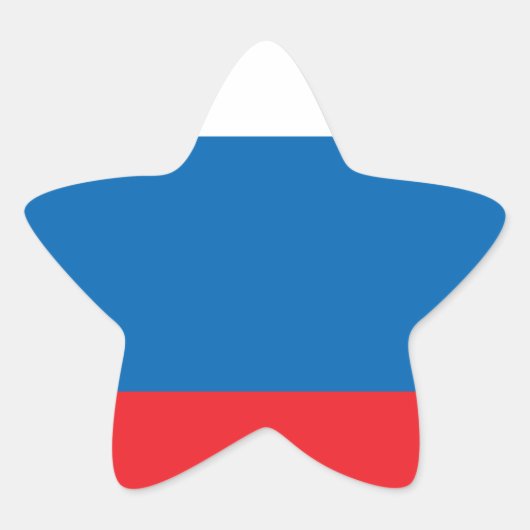 Russische vlag ster sticker (Voorkant)