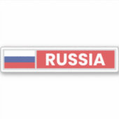 Russische vlag sticker (Voorkant)