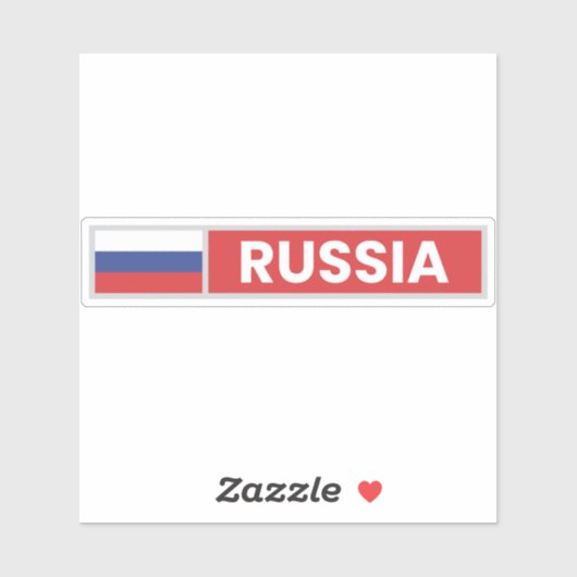 Russische vlag sticker (Vel)