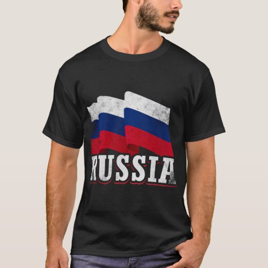 Russische vlag t-shirt (Voorkant)