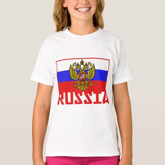 Russische vlag t-shirt (Voorkant)