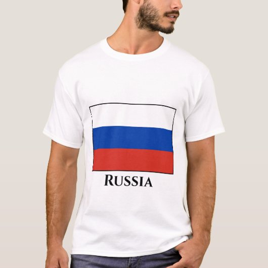 Russische vlag t-shirt (Voorkant)