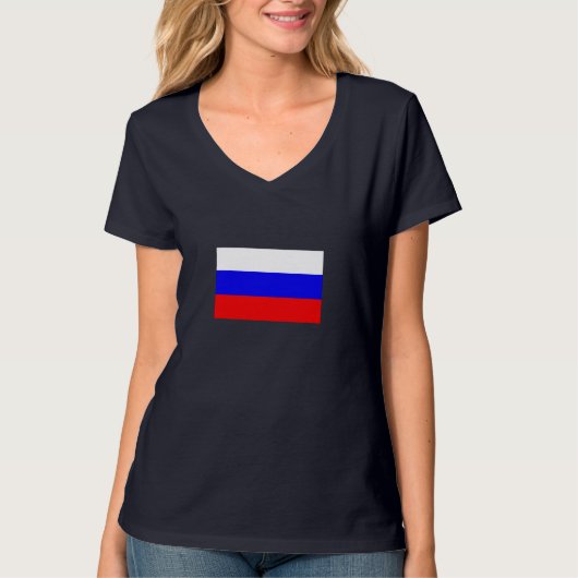 Russische vlag t-shirt (Voorkant)