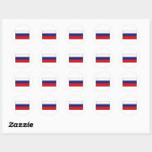 Russische vlag T-shirts en cadeaus Ronde Sticker (Vel)