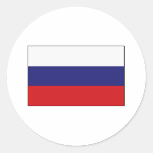Russische vlag T-shirts en cadeaus Ronde Sticker