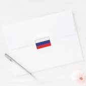 Russische vlag T-shirts en cadeaus Ronde Sticker (Envelop)