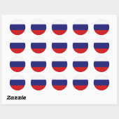Russische vlag T-shirts en cadeaus Ronde Sticker (Vel)