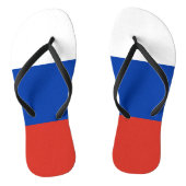 Russische vlag teenslippers (Voetbed)