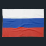 Russische vlag theedoek<br><div class="desc">Patriottische vlag van Rusland.</div>
