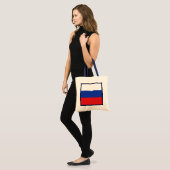Russische vlag tote bag (Voorkant (model))