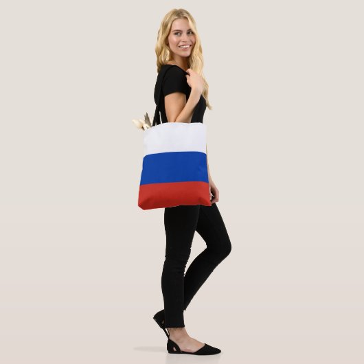 Russische vlag tote bag (Op model)