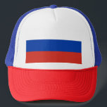 Russische vlag trucker pet<br><div class="desc">Russisch Vlag Trucker Hat. U kunt uw eigen tekst of grafiek toevoegen door "verder aan te passen" te klikken</div>