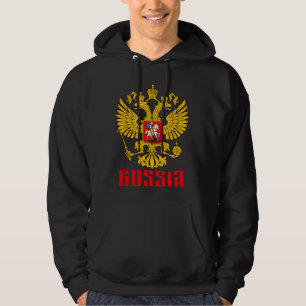 Russische vlag van keiarend hoodie