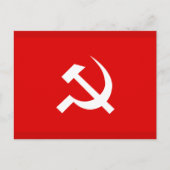 Russische vlag van USSR Hammer en Sickle Briefkaart (Voorkant)