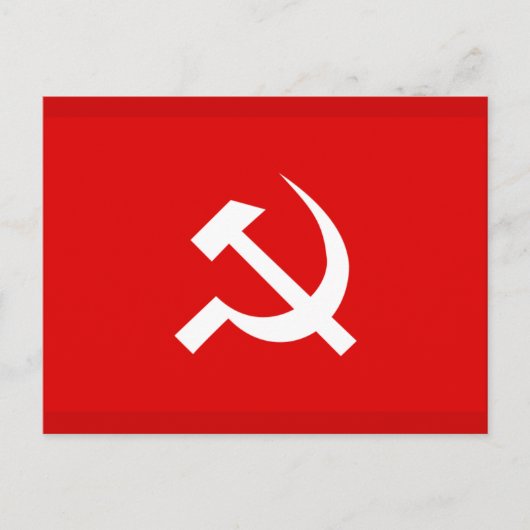Russische vlag van USSR Hammer en Sickle Briefkaart (Voorkant)