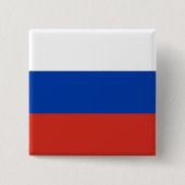 Russische vlag vierkante button 5,1 cm (Voorkant)