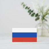 Russische vlag visitekaartje (Staand voorkant)