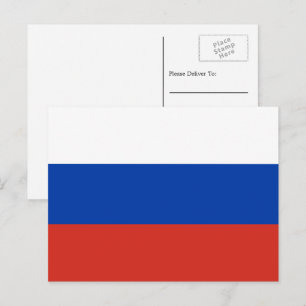 Russische vlag, Vlag van Rusland Briefkaart