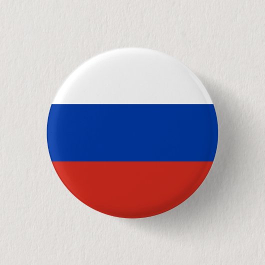 Russische vlag, Vlag van Rusland Ronde Button 3,2 Cm (Voorkant)