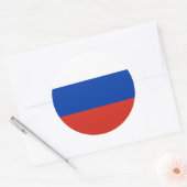 Russische vlag, Vlag van Rusland Ronde Sticker (Envelop)