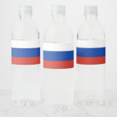 Russische vlag waterfles etiket (Flessen)