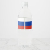 Russische vlag waterfles etiket (Achterkant)