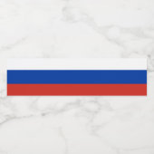 Russische vlag waterfles etiket (Enkel label)
