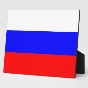 Russische vlaggenPlaque Fotoplaat