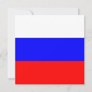 Russische vlaggenuitnodiging kaart