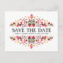 Russische volkskunst khokhloma bruiloft