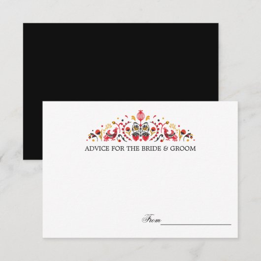 Russische  Volkskunst  Khokhloma  Trouw Advies Kaa Kaart (Voorkant / Achterkant)