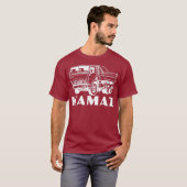 Russische vrachtwagen Kamaz USSR T-shirt (Voorkant volledig)