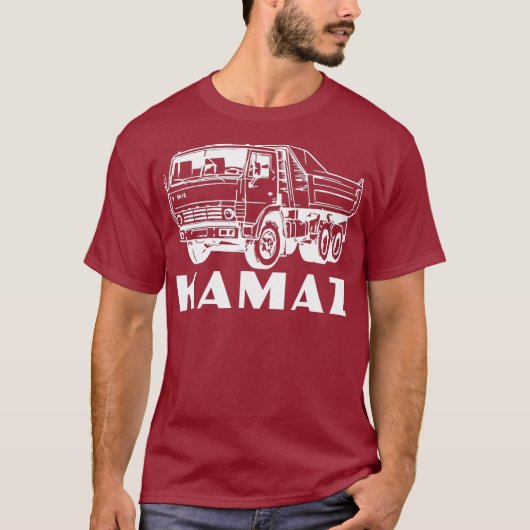 Russische vrachtwagen Kamaz USSR T-shirt (Voorkant)