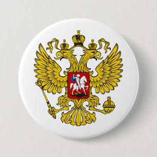 Russische wapenstilstand ronde button 7,6 cm