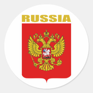 Russische wapenstilstand ronde sticker