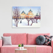 Russische winter 2004 canvas afdruk (Insitu (Woonkamer))