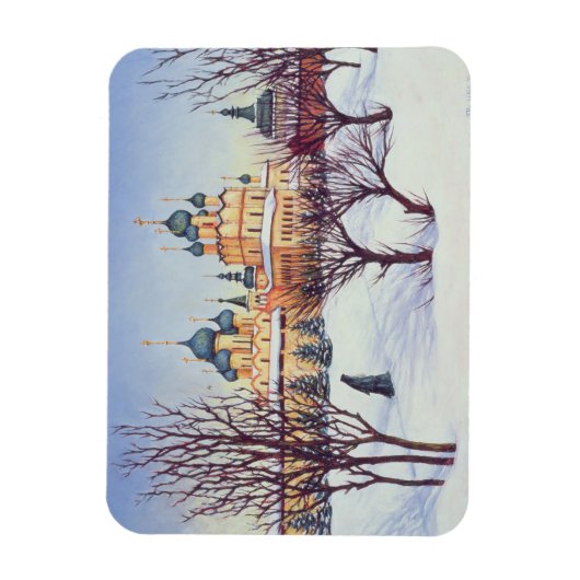 Russische winter 2004 magneet (Verticaal)