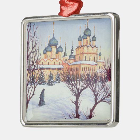 Russische winter 2004 metalen ornament (Links)