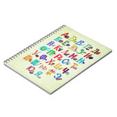 Russisches Alphabet mit Bildern  Notitieboek (Linkerzijde)