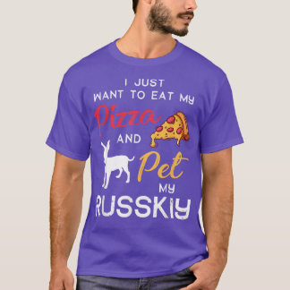 Russkiy Dog Pizza Lover Eigenaar kerstdag G T-shirt