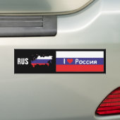 Russland - Rusland Autoaufkleber Bumpersticker (Op auto)